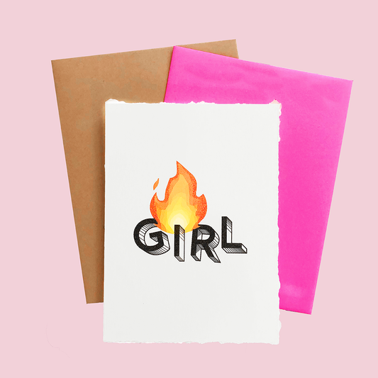 GIRL ON FIRE Card