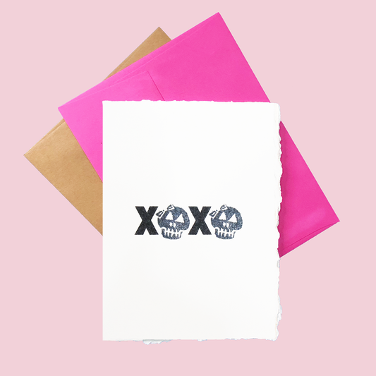 SKULLS XOXO Card